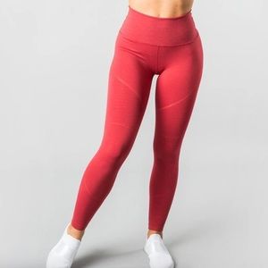 Alphalete Revival R6 Leggings Coral Red